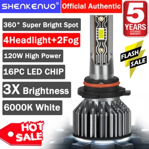 For Chevy Silverado 1500 2500 3500 2007-2015 6X LED Headlight Hi/Lo+Foglight V2T - Picture 1 of 16