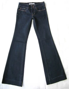 J Brand Jeans Girls Mid-Rise Flare Dark Blue + Stretch Girls/Youth Sz 14 L32.25 - Picture 1 of 11