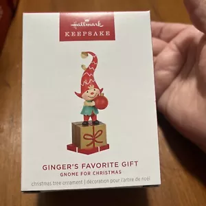 2024 Hallmark Gnome for Christmas Ginger's Favorite Gift Ornament Limited NIB - Picture 1 of 3