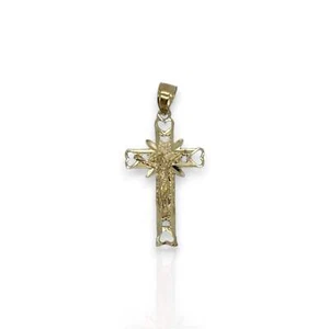 Cross Pendant - 10K Yellow Gold - Picture 1 of 2
