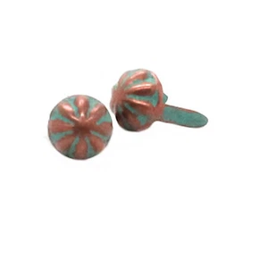 Copper Patina Parachute 1/4" Spots 100 pk NH20202-90 Decorative Spots and Studs - Picture 1 of 1