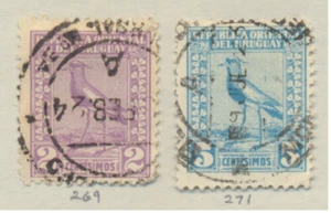 Uruguay Briefmarken Scott #269 & 271, gebraucht - Bild 1 von 1