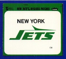 NEW YORK JETS 1979 FLEER TEAM ACTION STICKERS INSERT SHARP CORNERS NO CREASES
