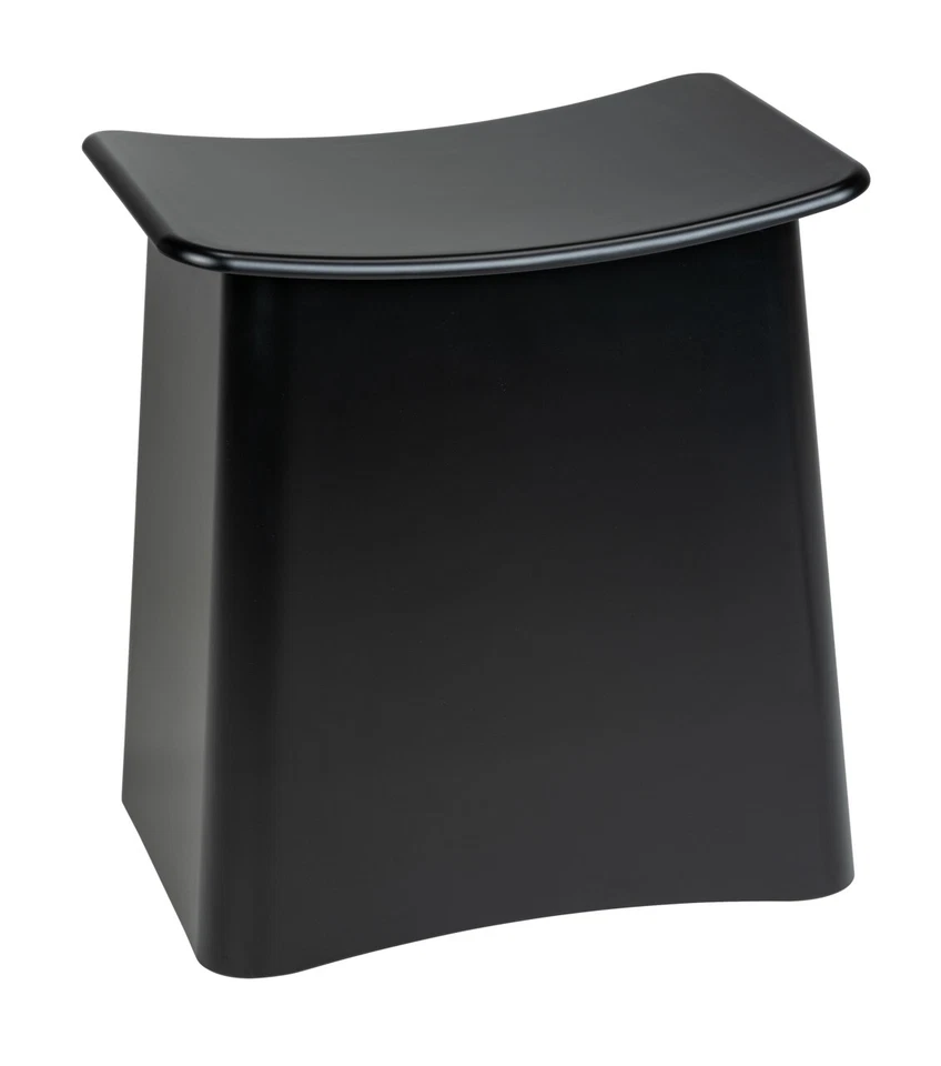 WENKO 2in1 Badhocker Wing Schwarz Matt - Bild 1 von 4