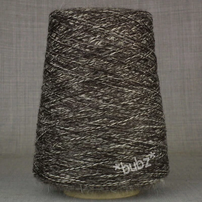 BRITISH RARE BREED PURE JACOB WOOL YARN 400g CONE 4 PLY KNITTING NATURAL TWEED - Image 1 of 3