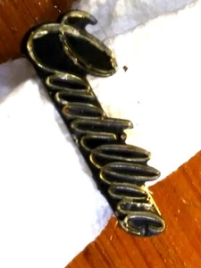 ++ 1976 1977 1978 Cadillac GOLD Instrument Panel Emblem PN 1625295 -2 Rear Posts - Picture 1 of 4