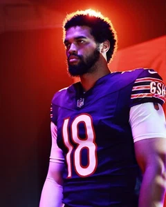 Foto de fútbol americano de la NFL Caleb Williams Media Day Shoot Chicago Bears 8x10 - Imagen 1 de 1