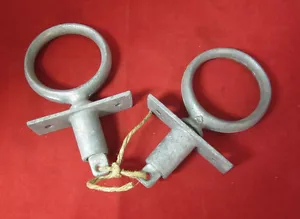 Galvanized #2 Tapered Oar Lock Set - Lock and Socket - Peerlesss #PER2 New - Picture 1 of 8