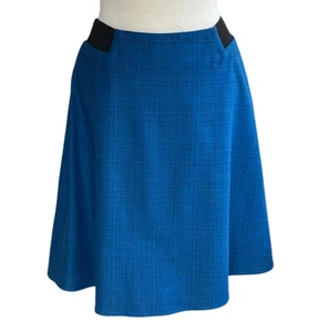 Kelly Clinton Skirt Women Sz 10 Blue Haze A Line Skirt Knew Length Back Zipper - Picture 1 of 12