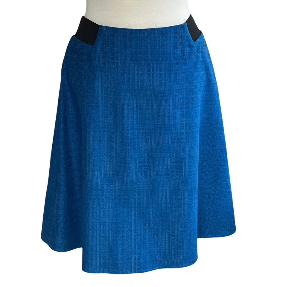 Falda Kelly Clinton Mujer Talla 10 Azul Haze Línea A Falda Conocida Longitud Cremallera Trasera Foto 1 de 4