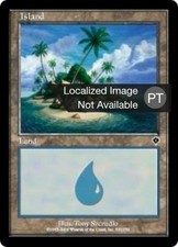1X Island Invasion EX FOIL Portuguese MTG CARD