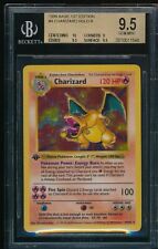 BGS 9.5 w/10 CHARIZARD 1ST EDITION SHADOWLESS 1999 POKEMON BASE #4 HOLO GEM MINT