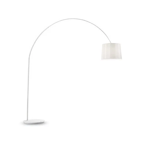 IDEAL LUX DORSALE PT1 TOTAL WHITE, piantana moderna da terra in metallo 1 luce - Immagine 1 di 1