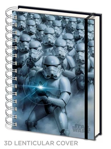 STAR WARS STORMTROOPER 3D LENTICULAR RINGBOUND A5 NOTEBOOK NEW UNLINED OFFICIAL - Picture 1 of 2