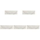 Set Of 5 Small Curtain Cabinet Door Short Bedroom Rustic Swag Nail Free