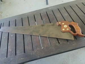Vintage Henry Disston And Sons D-8 26"  9 Tpi Hand Saw  - Picture 1 of 10
