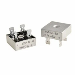 2PCS 50A 1000V Metal Case Single Phases Diode Bridge Rectifier KBPC5010 - Picture 1 of 1