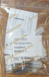 Selles Anjou / Marly original plastic hinge set in WHITE  (to suit Plastic seat) - Picture 1 of 1