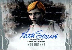 Star Wars Masterwork 2017 Rainbow [50] Autograph Card Kath Soucie As Mon Mothma