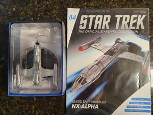 Star Trek United Earth Starfleet NX-Alpha Eaglemoss Starships issue 84 w/ Mag. - Picture 1 of 3