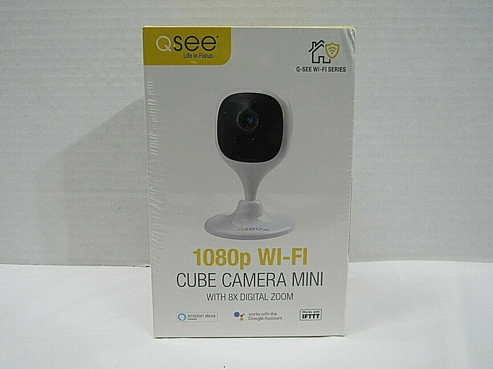 New Q-See QCW2MP Wi-fi 1080P Home Mini Cube Surveillance Camera W/ Night Vision - Image 1 of 4