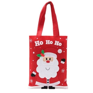 Sacchetti Regalo Natale Portatili Cartoni Animati Tote Bags per Feste Bomboniere Caramelle - Foto 1 di 12