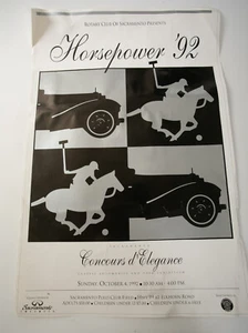 Concours d'Elegance Poster (PSTR-64) Capital Sacramento Car Show 1992 PS - Bild 1 von 9