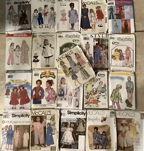 Lot Of 21 Vintage Children’s Uncut Sewing Patterns & Instructions Original - Picture 1 of 4