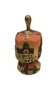 Judaica Chanukka handgekanzt Dreidel Tiempo Israelitico Synagoge Florenz Italien - Bild 1 von 7