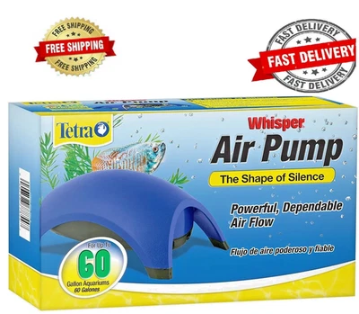 Tetra Whisper Air Pump for Fish Tank Aquarium Filter Non-UL , up to 60 - image 1 of 4