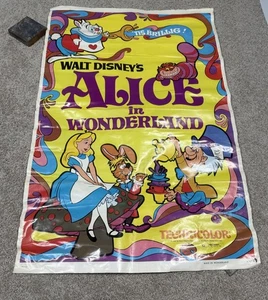 Vintage 1974 Alice im Wunderland Walt Disney Productions Original Filmplakat - Bild 1 von 16