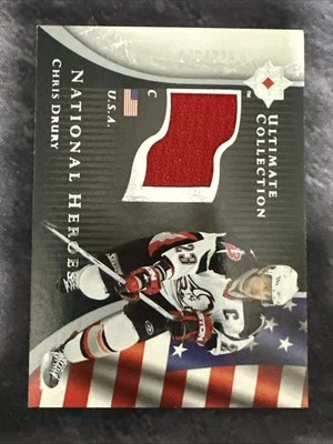 2005-06 Ultimate Collection National Heroes NHJ-CD Chris Drury Buffalo Sabres - Image 1 of 3