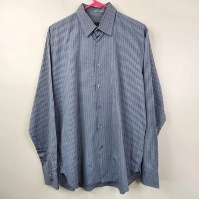 Camisa de vestir grande PS Paul Smith a rayas manga larga con botones Foto 1 de 4