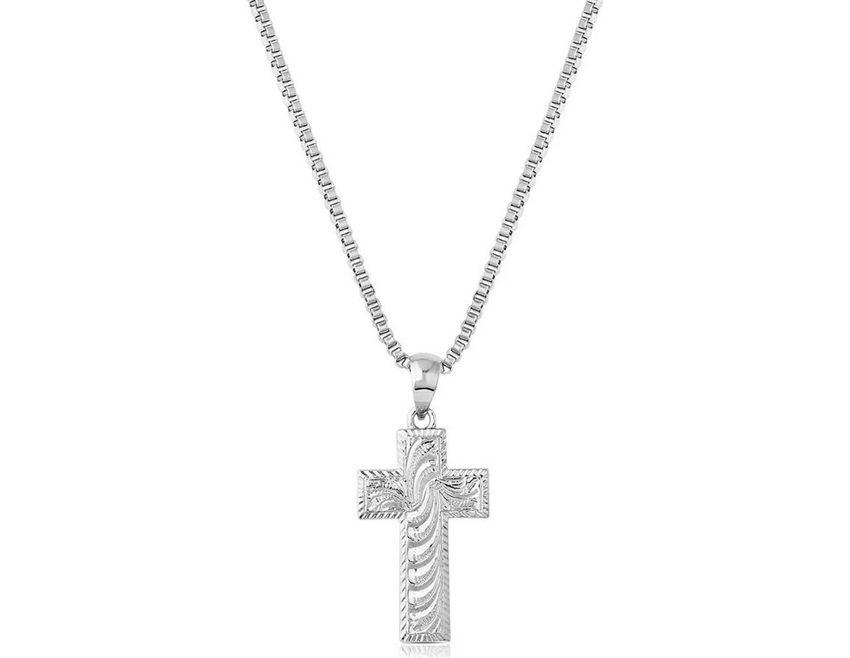 Montana Silversmiths Necklace Women Timeless Devotion Cross 21" NC6034 - Image 1 of 1