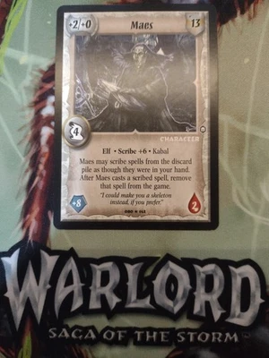 Warlord Saga of the Storm - Maes Elf Raro - Antiguos Foto 1 de 2