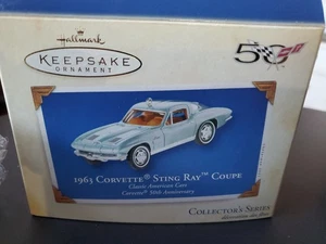 2003 Hallmark Keepsake Ornament 1963 Corvette Sting Ray Coupe Oldtimer #13 - Bild 1 von 2
