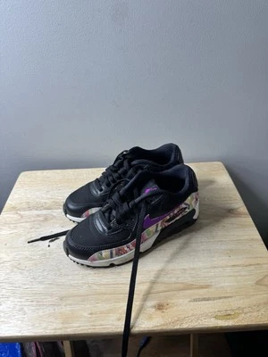 2016 Nike Air Max 90 Estampado Malla "Hiper Violeta" Juvenil Zapatos para Correr Juveniles 4.5 Foto 1 de 4