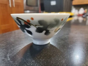 Tazón de arroz de porcelana japonés vintage pintado a mano "Japón" - Imagen 1 de 11