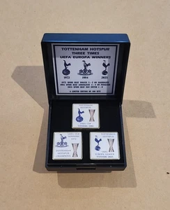 Tottenham Three Times Europa Winners Ltd Ed Box Set 72, 84, 25 - Picture 1 of 2
