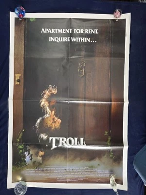 Vintage ~ TROLL ~ HORROR ORIGINAL ONE SHEET POSTER  1986 27"x41" EMPIRE PICTURES - Image 1 of 4