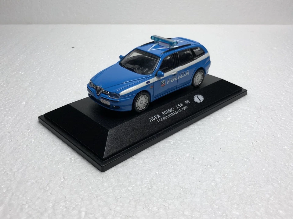 1:43 New-Ray Alfa Romeo 156 SW Polizia Stradale (2003) Modello Statico🔝 Info⬇️ - Immagine 1 di 4