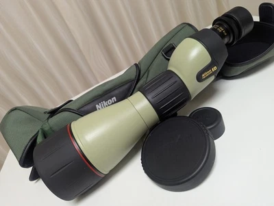 [Mint w/case] Nikon Fieldscope ED82 D=82 P Waterproof 25-75 eyepiece Japan 4338 - Image 1 of 4