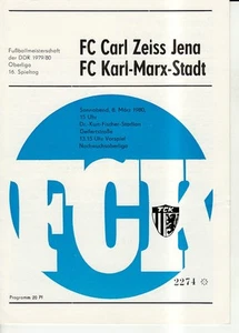 OL 79/80 FC Karl-Marx-Stadt - FC Carl Zeiss Jena - Bild 1 von 1
