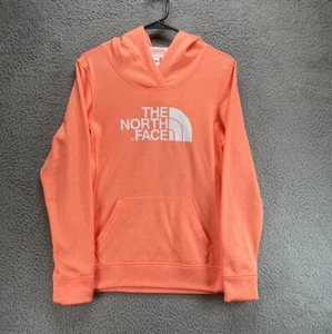 The North Face Women’s Half Dome Orange Hoodie Sweatshirt Size Medium A7 - Picture 1 of 5