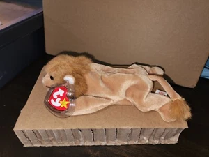 Ty Beanie Babies Baby Roary the Lion Rare Mint Tag Errors RETIRED 🔥 - Picture 1 of 8
