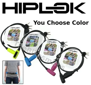 Cerradura de cinturón y cable portátil Hiplok Pop 1,3 m x10 mm se adapta a 24-42" cintura Hiplock - Imagen 1 de 6