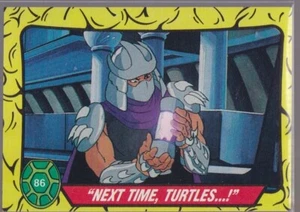 1989 Topps Teenage Mutant Ninja Turtles 8 Shredder Next Time TMNT Card - Picture 1 of 3
