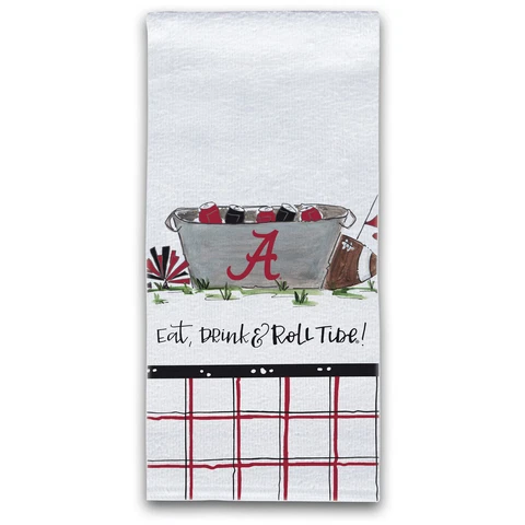 Alabama Crimson Tide Eat, Drink & Go Team Kitchen Hand Towel Cover
