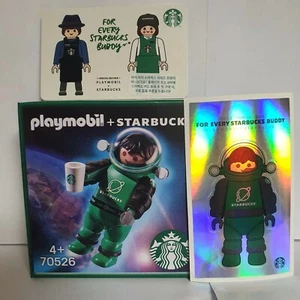 Starbucks 2021 for every starbucks buddy Playmobil astronaut Leo+card+sticker - Picture 1 of 2