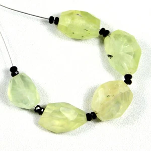 Cuentas de espinela pepita facetada prehnita brioleta natural piedras preciosas sueltas joyería - Imagen 1 de 3